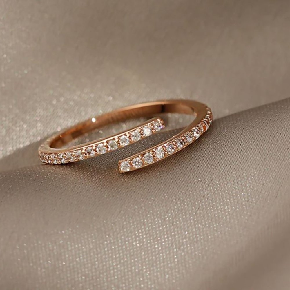 Minimalist Rose Gold Open (re-sizeable)Ring - NWOT